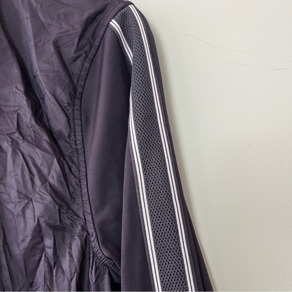 Tangerine Zip-Up Windbreaker Athletic‎ Jacket Dark Purple Large - Picture 4 of 9